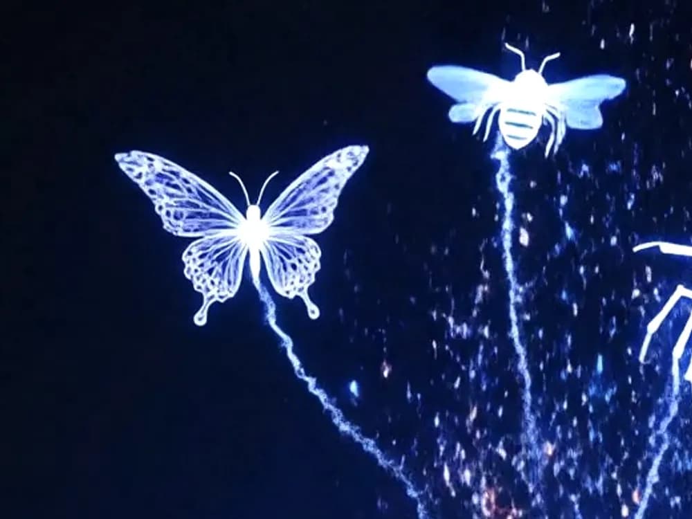 Cocoon AI — Butterfly — transformation and discovery, rendered as a luminous neural form.